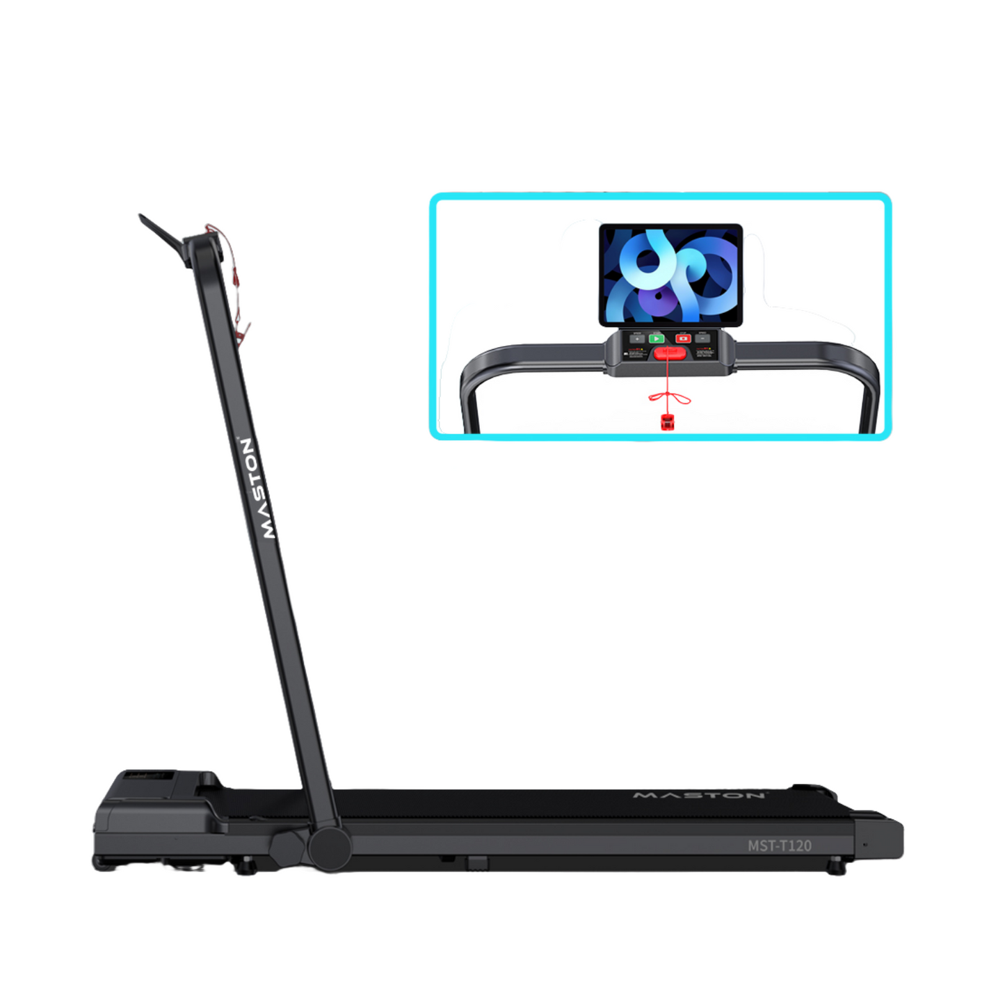 جهاز المشي MST-T120 + لوحة الاهتزاز D1 – مجموعة لياقة بدنية منزلية مدمجة