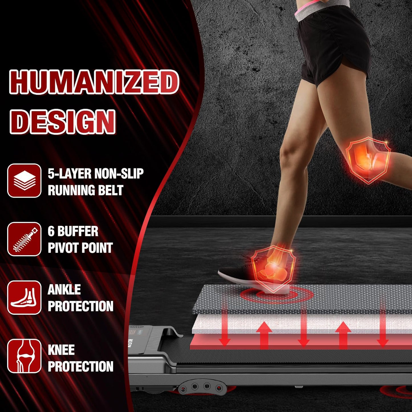 جهاز المشي ماستون T110 + لوحة الاهتزاز D1 – مجموعة لياقة بدنية منزلية مدمجة - الإمارات العربية المتحدة