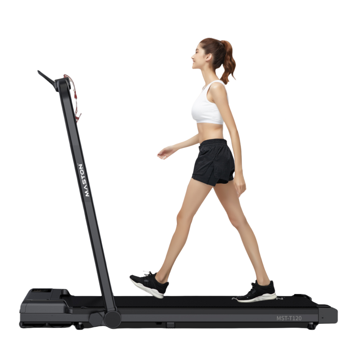 جهاز المشي MST-T120 + لوحة الاهتزاز D1 – مجموعة لياقة بدنية منزلية مدمجة