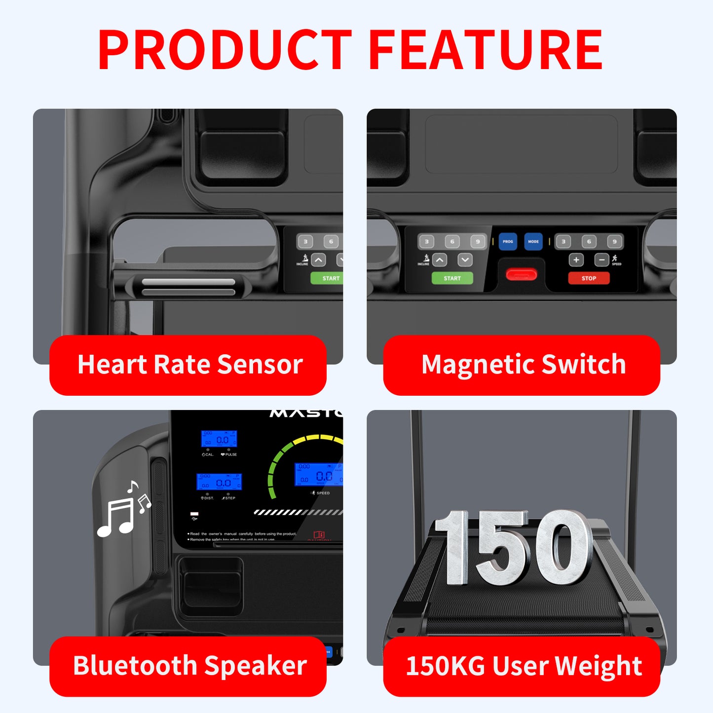 جهاز المشي التجاري الخفيف M2 + محطة الصالة الرياضية المنزلية MST-MC800 – مجموعة كاملة للصالة الرياضية المنزلية