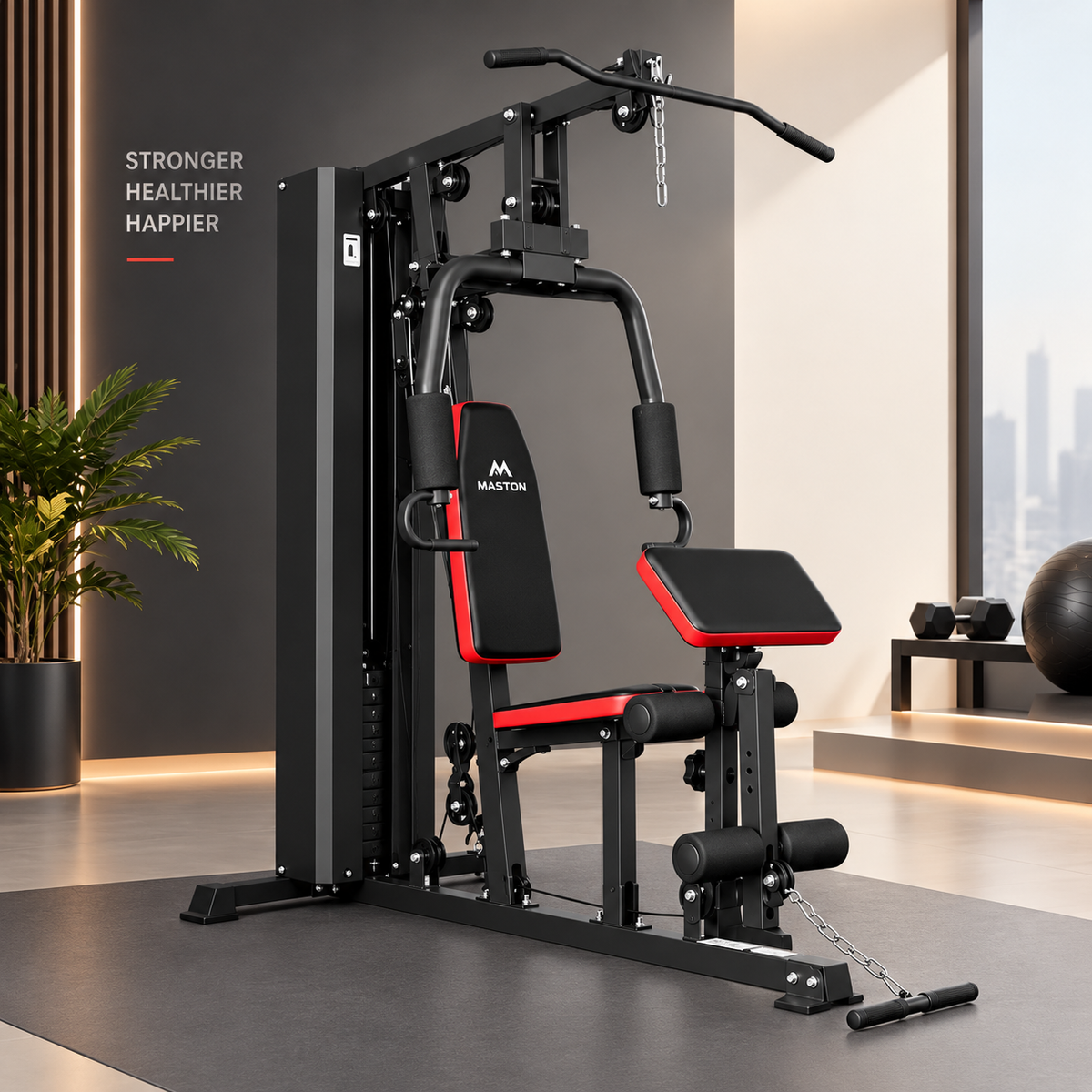 MASTON Multi-function Steel Home Gym Station 150kg Weight Machine MST-MC700