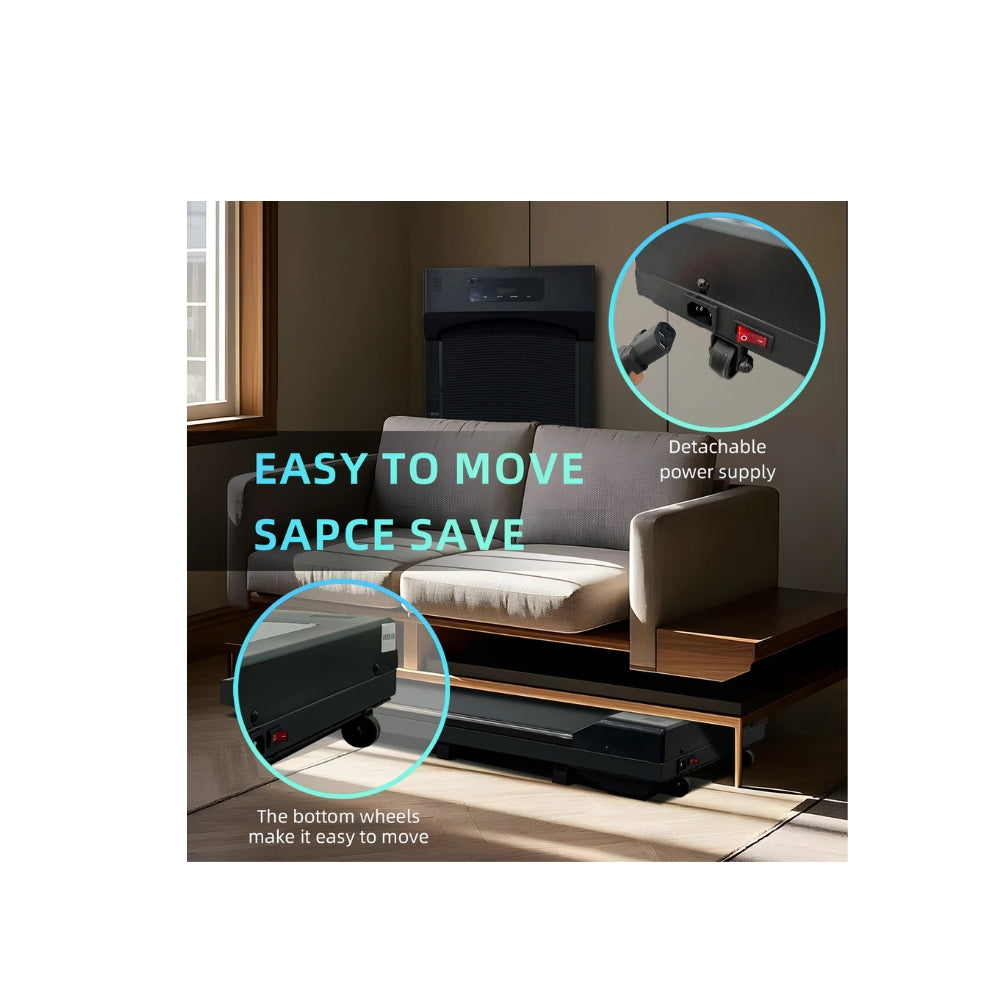 جهاز المشي المنزلي ماستون MST-T100 بقوة 2.5 حصان، مزود بلوحة مشي، يُوضع تحت المكتب